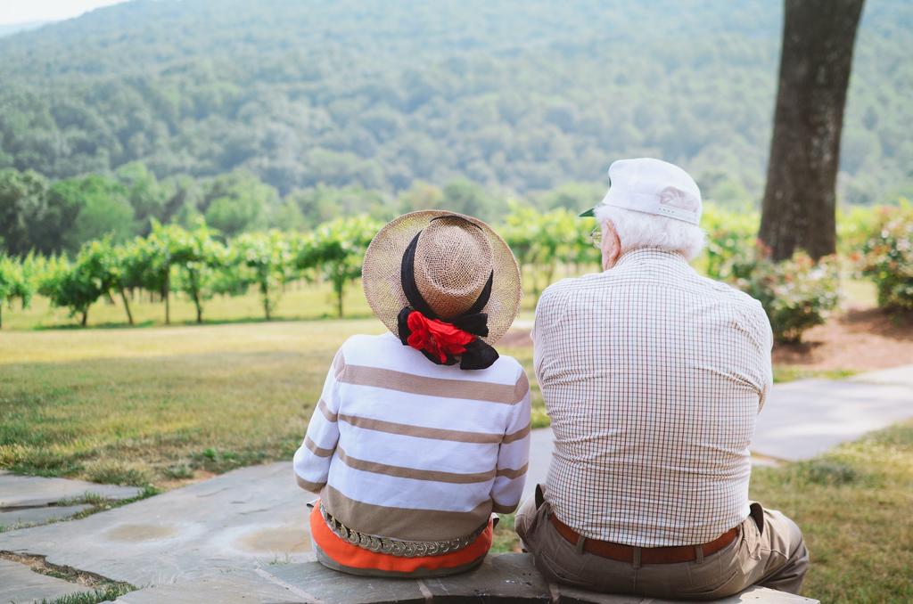Senior citizens in nature