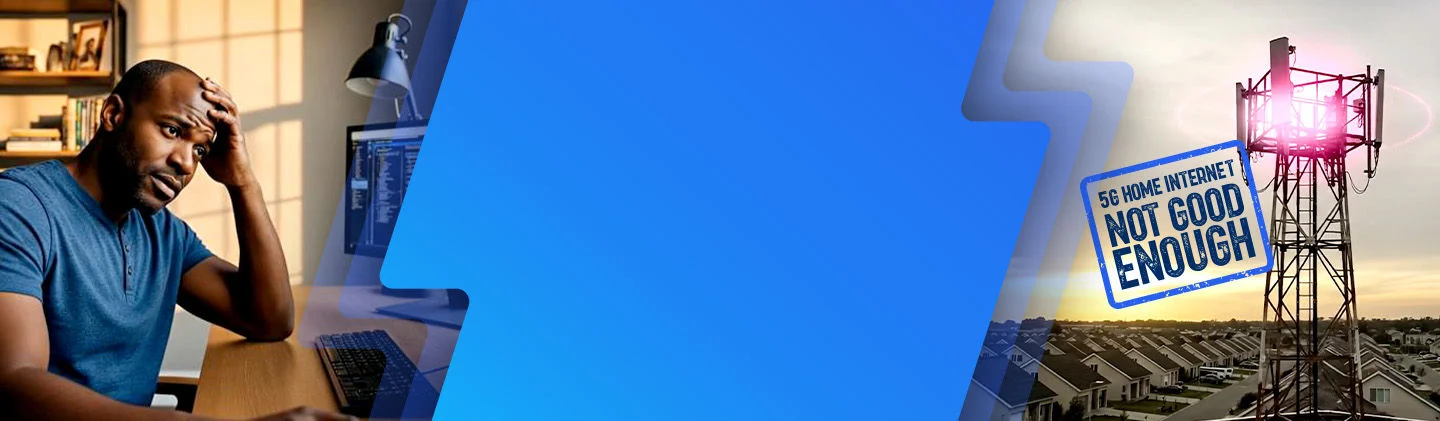 A young woman having a cup of coffee while on her laptop listening to either music or streaming a movie with her headphones on while surfing the Internet using Optimum Fiber Internet.